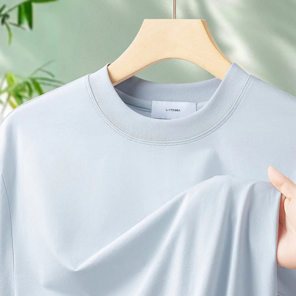 NLW Men Premium Bamboo & Cotton Cool Tee – Ultra-Soft Moisture-Wicking Summer T-Shirt