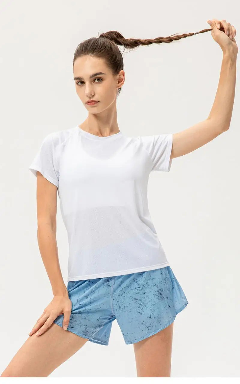 Women's Ice Silk Loose-Fit Training T-Shirt