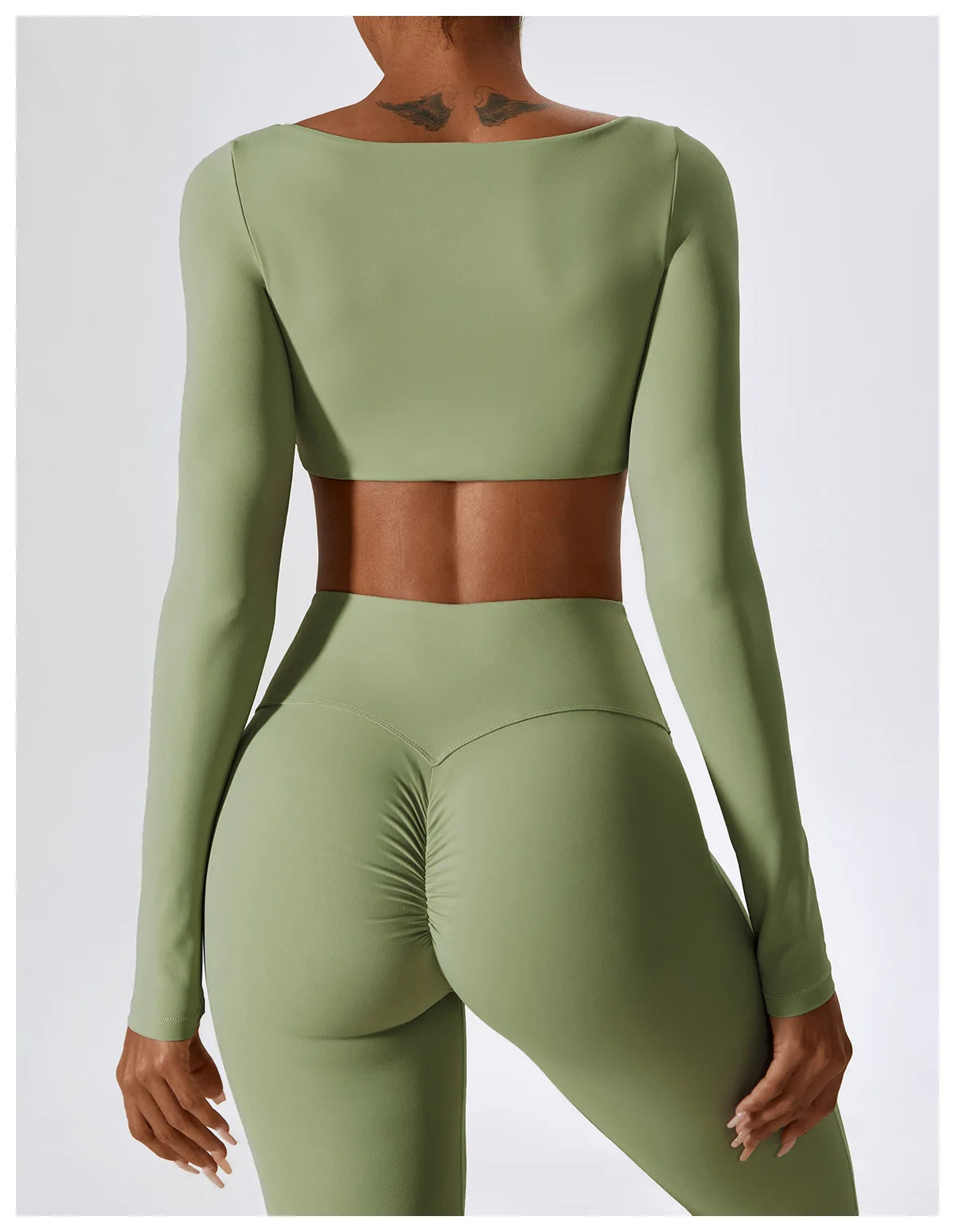 NLW Elite Seamless 2-Piece Yoga Set – High-Performance Compressed Fitness Suit