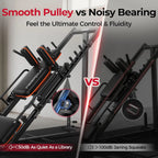 NLW Commercial-Grade Ultra-Quiet Hack Squat & 45° Leg Press Combo Machine