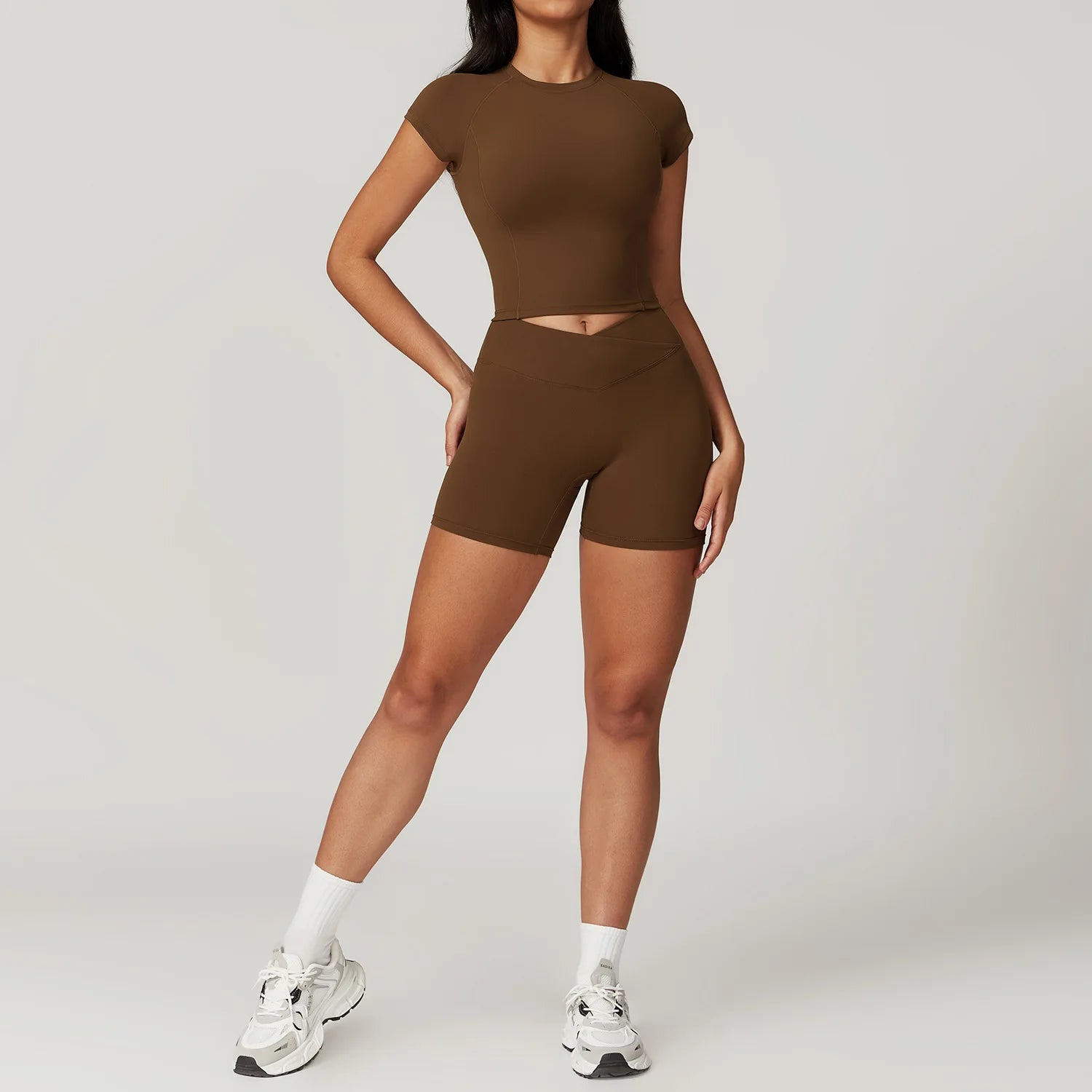 NLW Short-Sleeve Athletic Top & Leggings