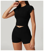 NLW Short-Sleeve Athletic Top & Leggings