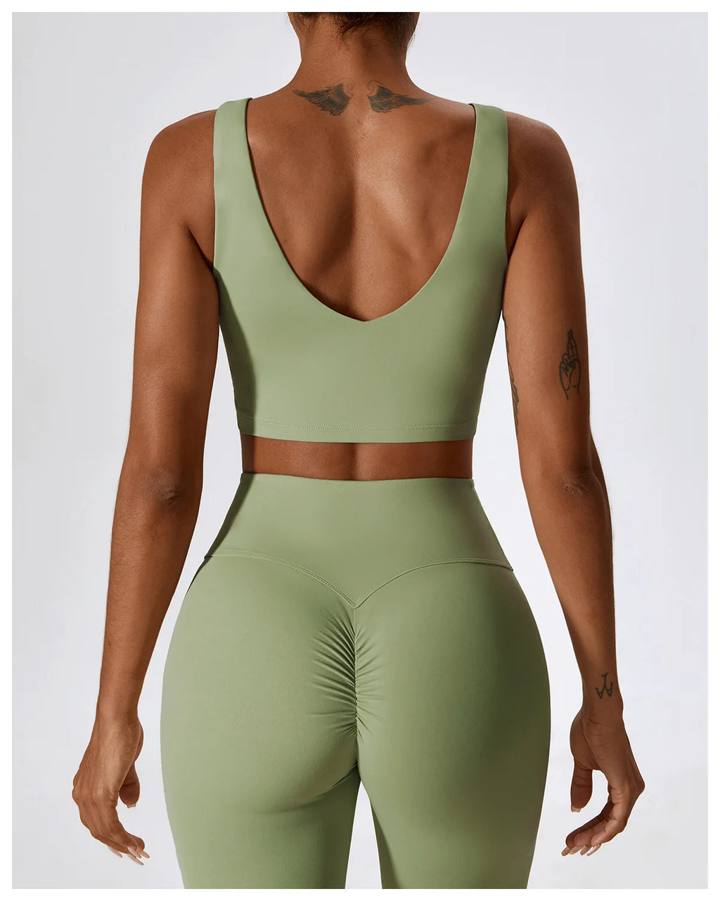 NLW Elite Seamless 2-Piece Yoga Set – High-Performance Compressed Fitness Suit