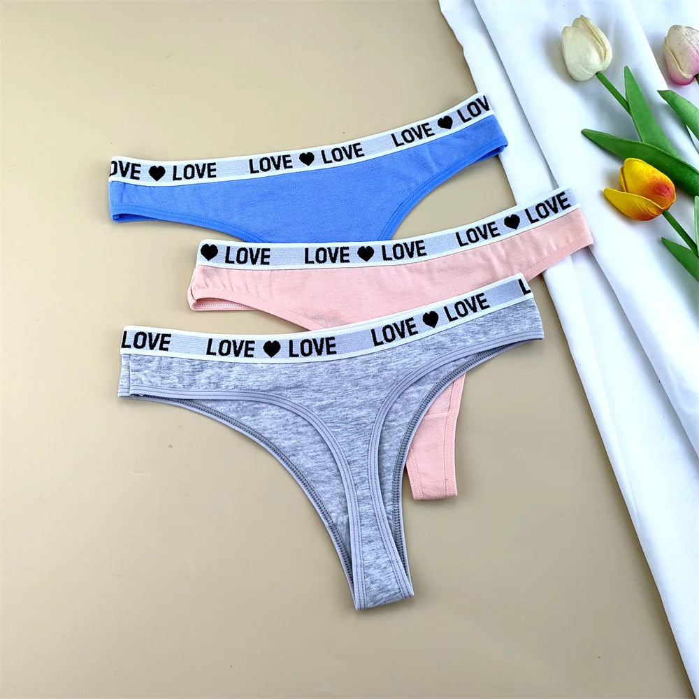 NLW -Love Cotton Thong Pack (3-Pack)