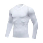 NLW Men's Quick-Dry Tight Training Jersey – High-Compression Gym & Running Shirt