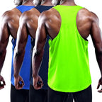 NLW Slim-Fit Quick-Dry Gym Vest – Modern Square-Collar Bodybuilding Training Tank Top