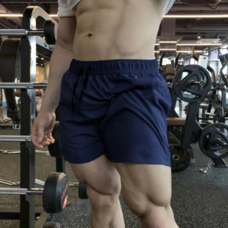 NLW Quick-Dry Summer Sports Shorts – Lightweight Solid Beach Running & Jogging Shorts