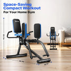 NLW Compact Hip Abductor Machine – 6-Level Glute & Thigh Home Workout Equipment