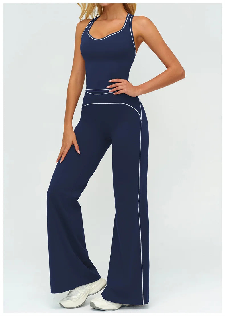NLW Buttery-Soft V-Back Yoga Set - 2-Piece