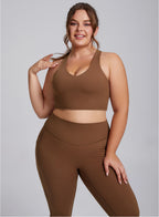 Premium 2-Piece Plus Size Sports Set – High-Performance Yoga & Fitness Wear
