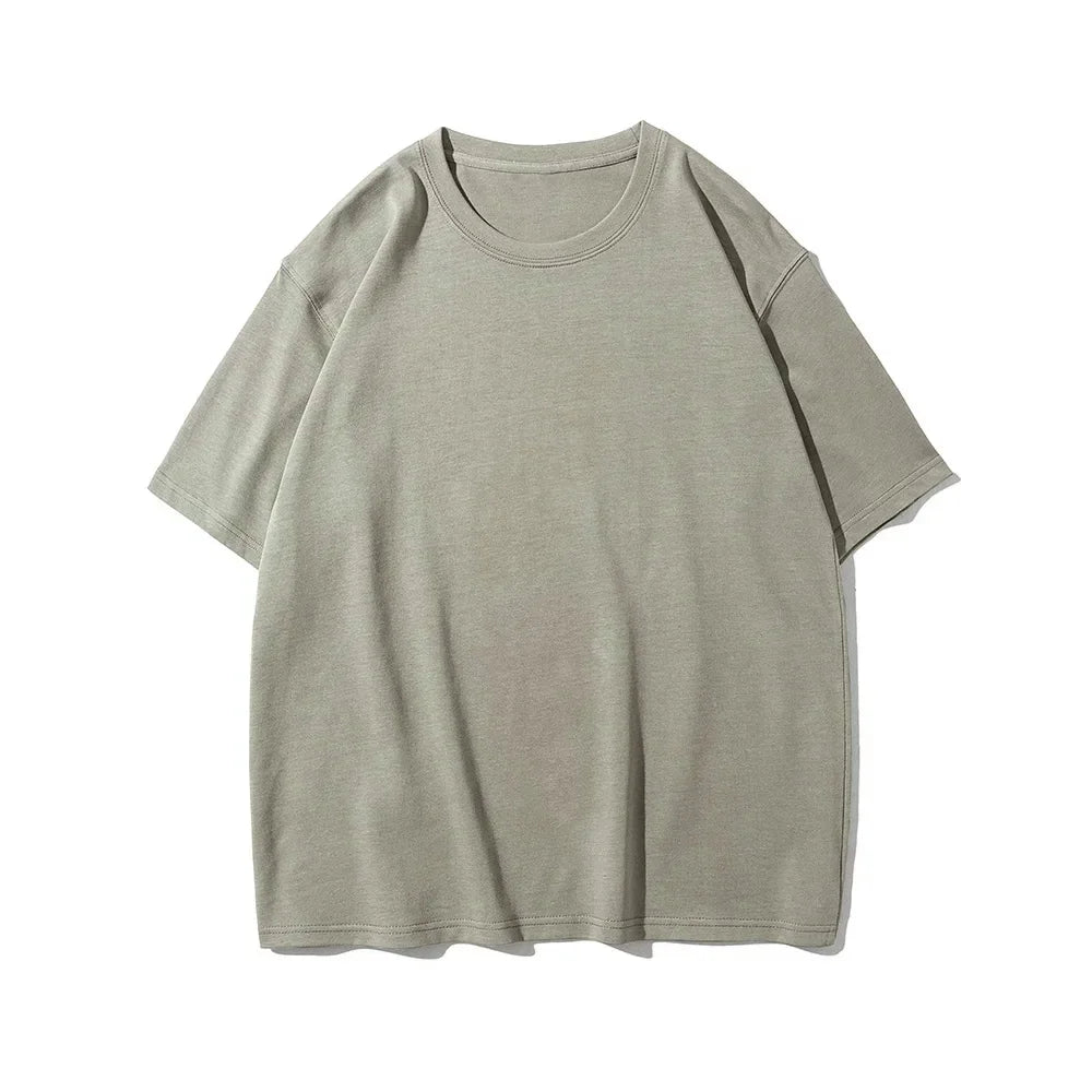NLW Men 9.9oz Heavyweight Oversized Tee – Premium 280gsm Cotton Streetwear Shirt