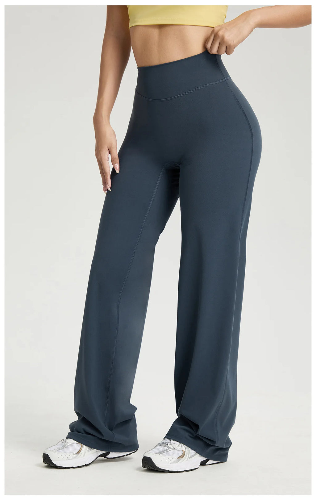 NLW Second-Skin Flared Leggings – Ultra-Elastic High-Waist Studio Yoga Pants