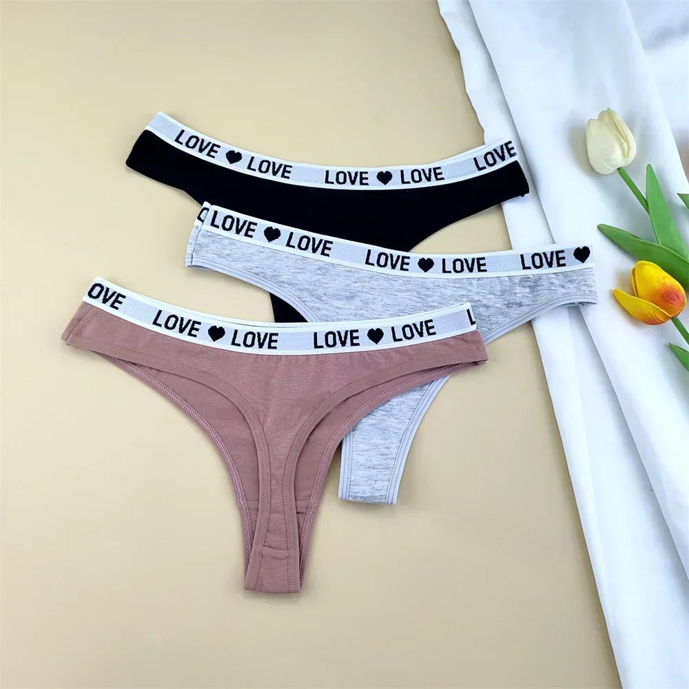 NLW -Love Cotton Thong Pack (3-Pack)