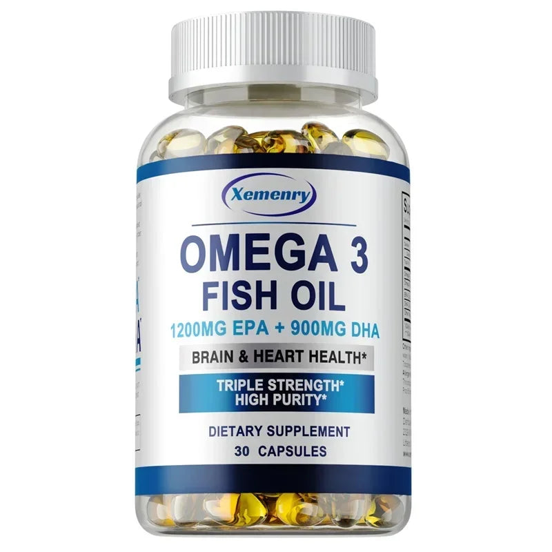NLW Choice: Pslalae Premium Omega 3 Fish Oil Capsules (1000mg) – High-Potency EPA & DHA
