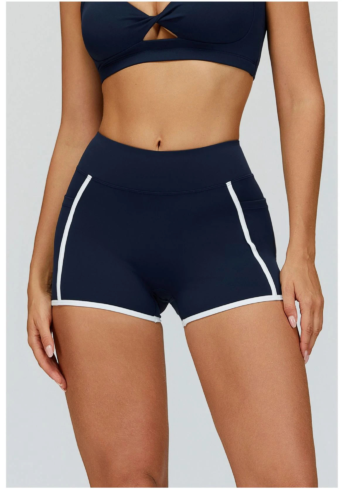 High-Waist Push-Up Yoga Shorts