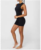 NLW Sexy V-Back One-Piece Yoga Jumpsuit