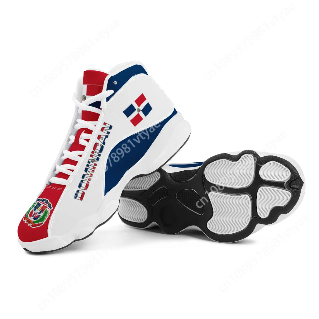 NLW "Orgullo" Dominican Heritage Basketball Shoes – Custom Print-On-Demand Sneakers