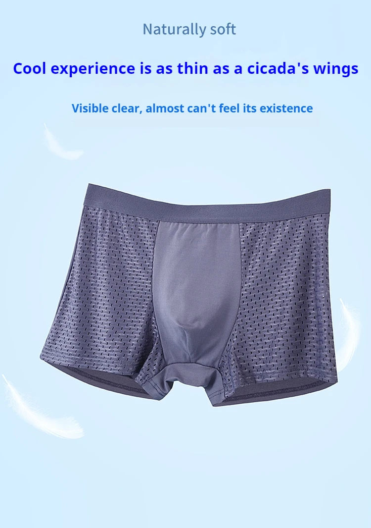 NLW Men's Athletic Knit Boxer Briefs | Moisture-Wicking 4-Way Stretch Underwear
