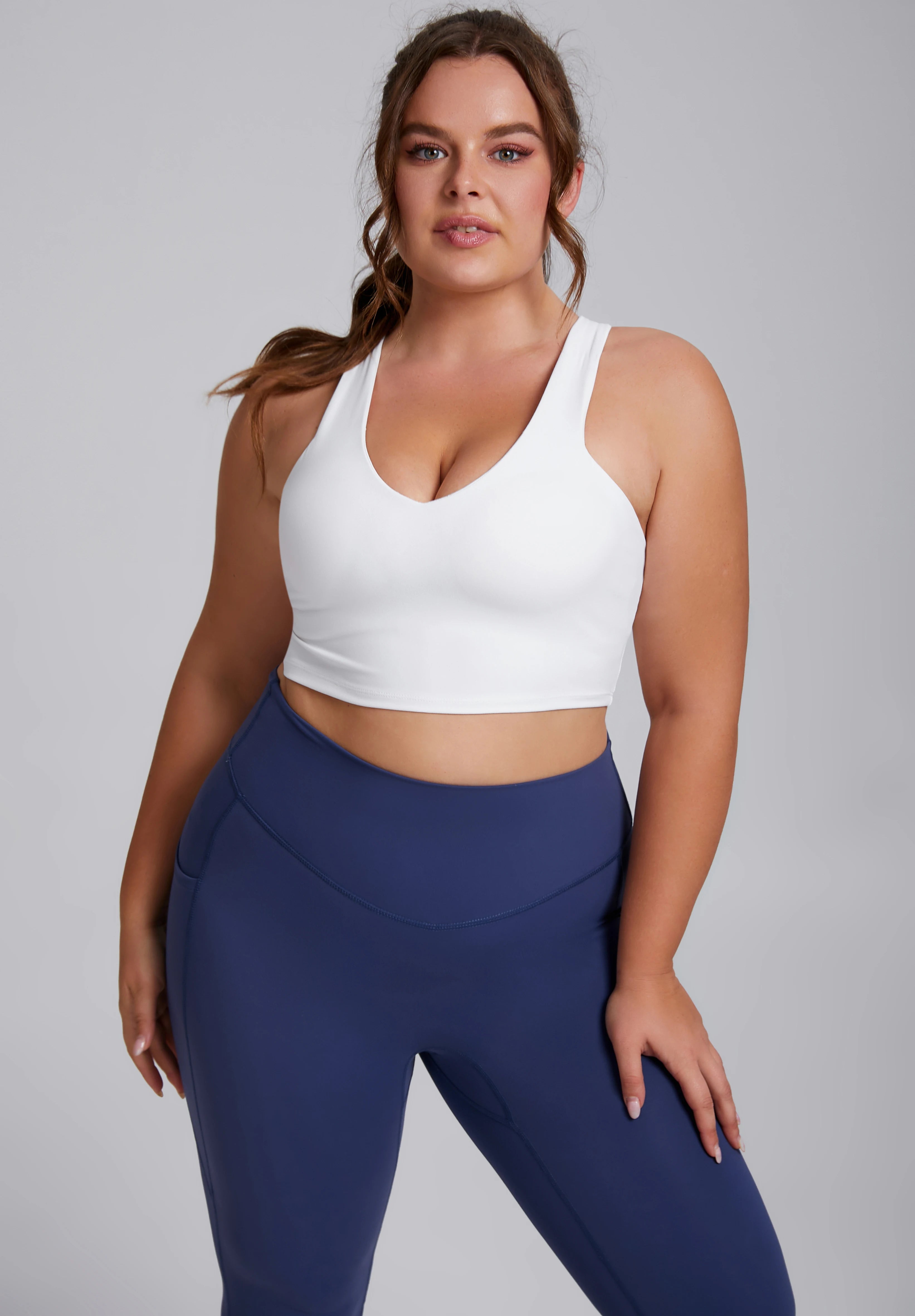 Premium 2-Piece Plus Size Sports Set – High-Performance Yoga & Fitness Wear