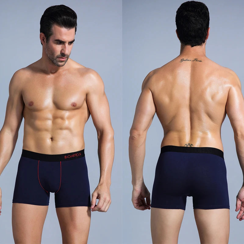 NLW Premium Men's Cotton Boxer Shorts (5-Piece Set) – Breathable High-Stretch Comfort Underwear