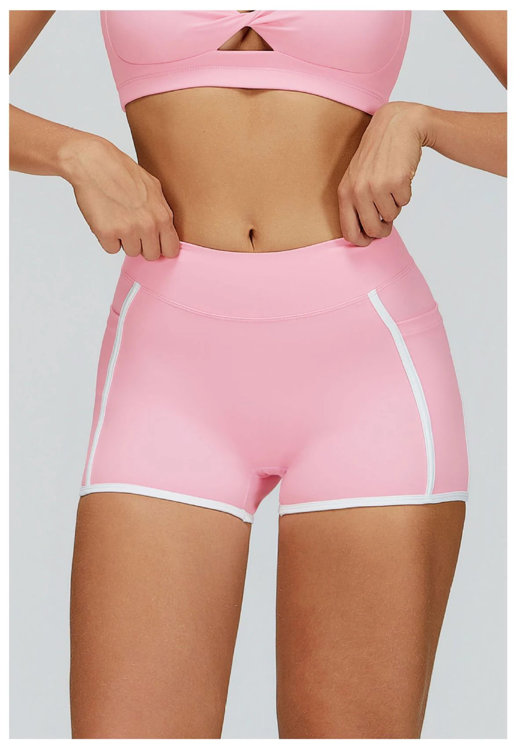 High-Waist Push-Up Yoga Shorts