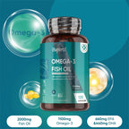 NLW Choice: Pslalae Ultra-Potency Omega 3 Fish Oil (2000mg) – High EPA & DHA for Brain, Vision & Heart Health