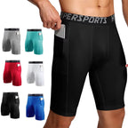 NLW Men's Pro-Fit Compression Tights – High-Performance Gym & Running Leggings