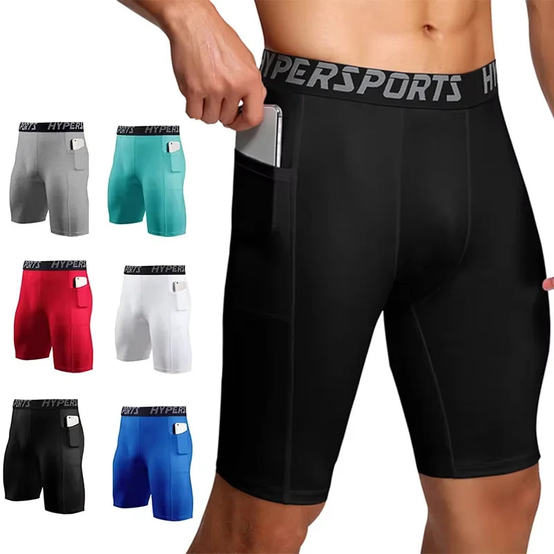 NLW Men's Pro-Fit Compression Tights – High-Performance Gym & Running Leggings