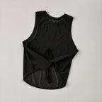 NLW Artistic Tie-Dye Sleeveless Gym Top – Breathable Mesh Back Yoga Vest