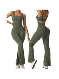 NLW Seamless Backless Flare Jumpsuit