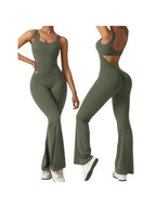 NLW Seamless Backless Flare Jumpsuit