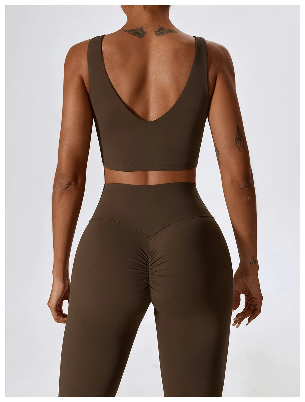NLW Elite Seamless 2-Piece Yoga Set – High-Performance Compressed Fitness Suit