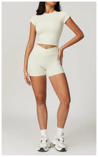 NLW Short-Sleeve Athletic Top & Leggings