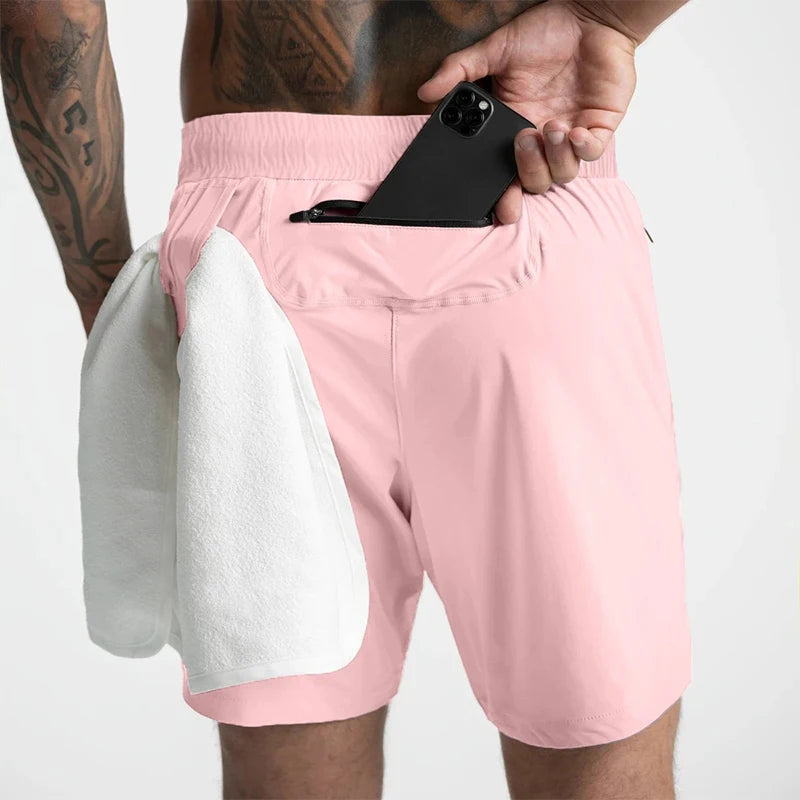 NLW Men's Summer Drawstring Workout Jogger Pants