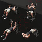 NLW 4-in-1 Foldable Home Gym Strength Station with Leg Developer & Chest Press Levers