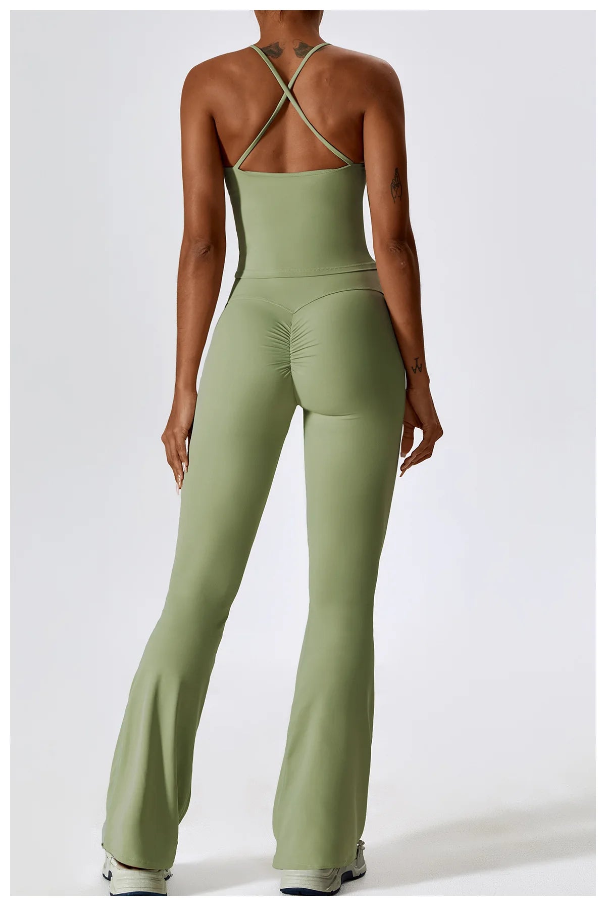 NLW Elite Seamless 2-Piece Yoga Set – High-Performance Compressed Fitness Suit