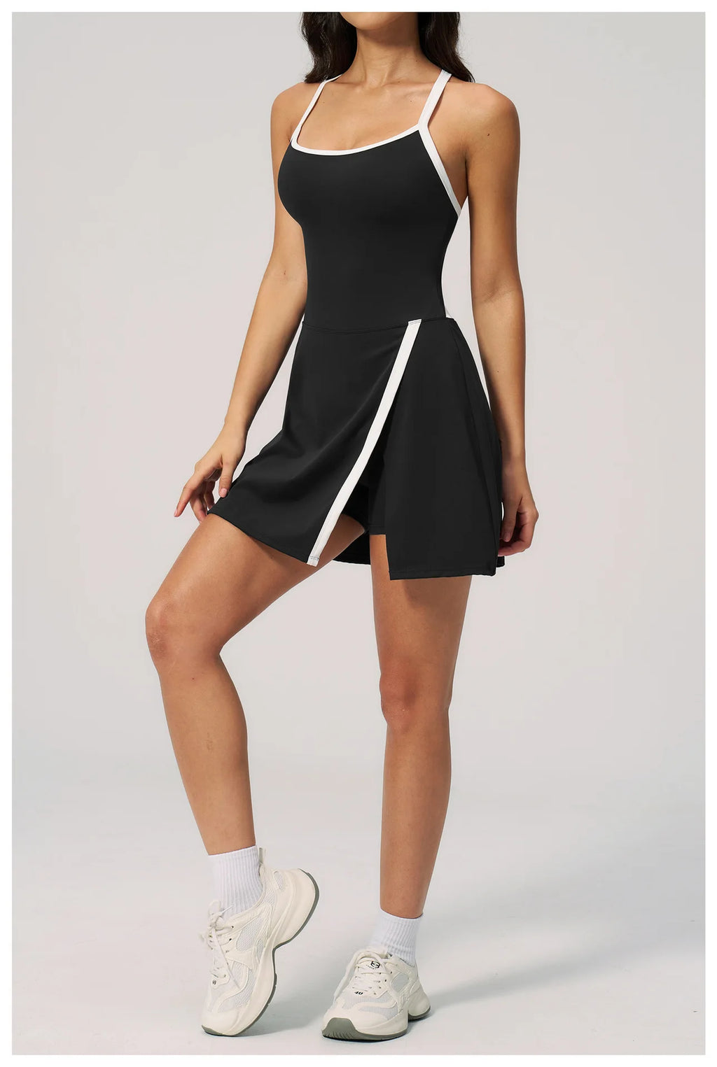 NLW Women's Short Workout Romper with Pocket