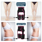 NLW 3-in-1 Waist Trainer & Thigh Trimmer – High-Waist Butt Lifting Sweat Belt