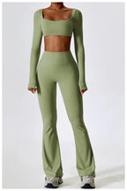 NLW Elite Seamless 2-Piece Yoga Set – High-Performance Compressed Fitness Suit