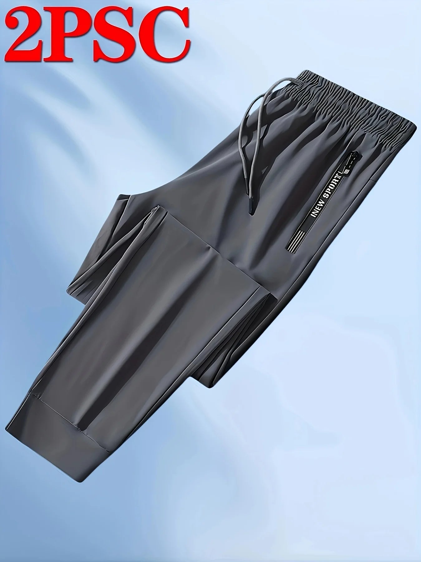 NLW 2-Pack Unisex Sports High Stretch Jogging Pants