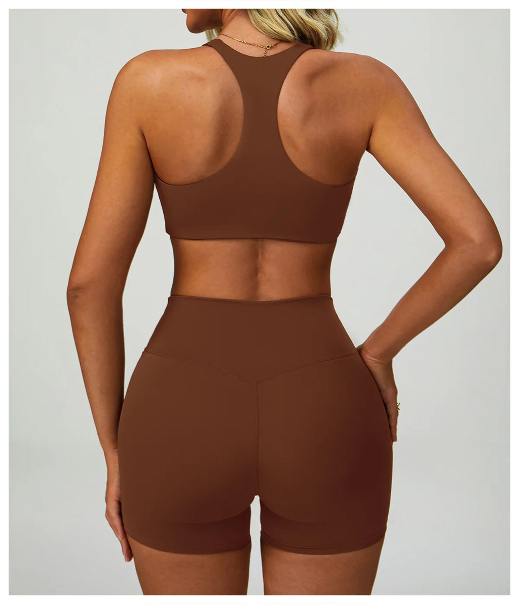 NLW 2-3PCS  Women Fitness Set High Waist