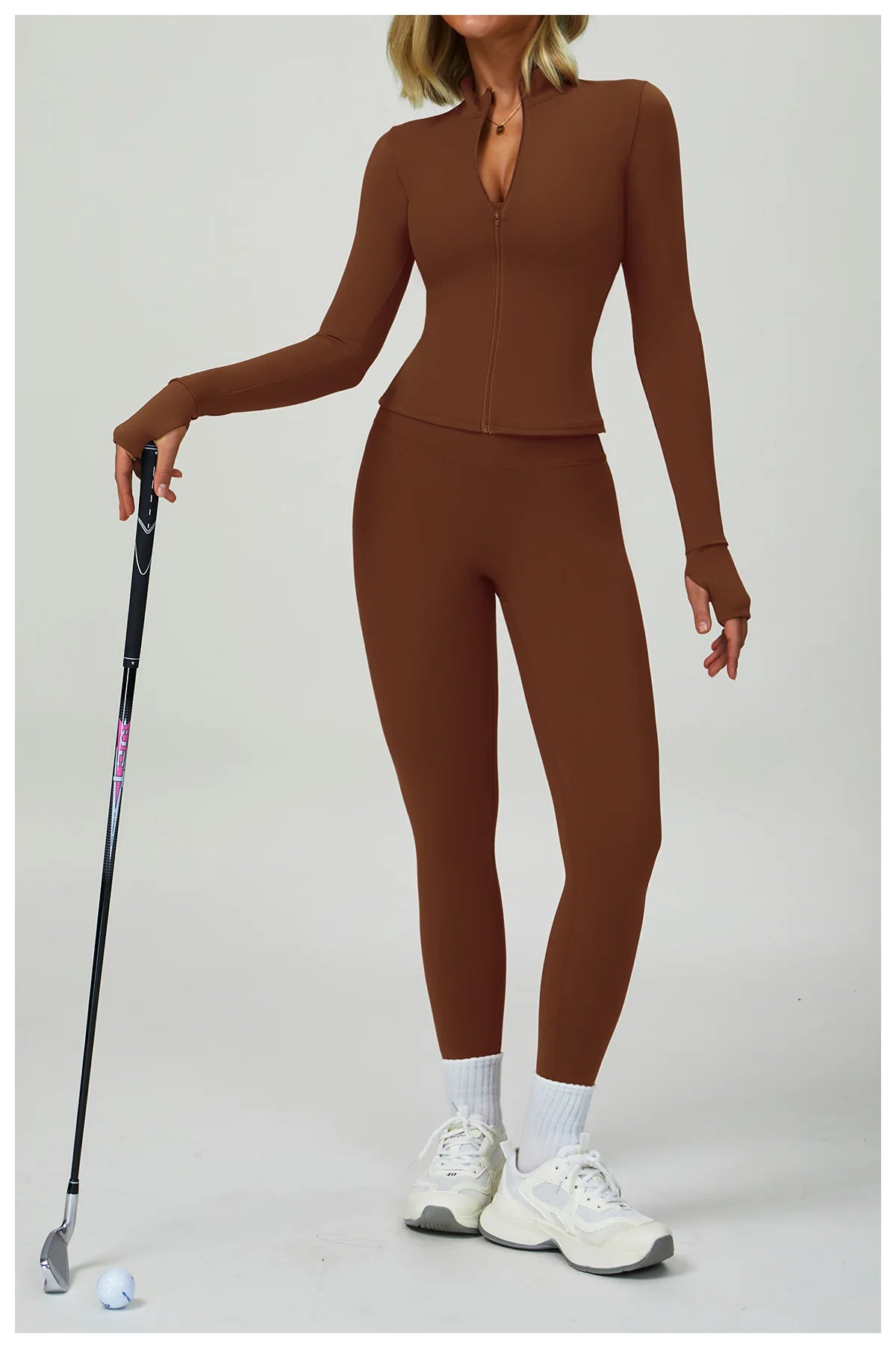 NLW 2-3PCS  Women Fitness Set High Waist