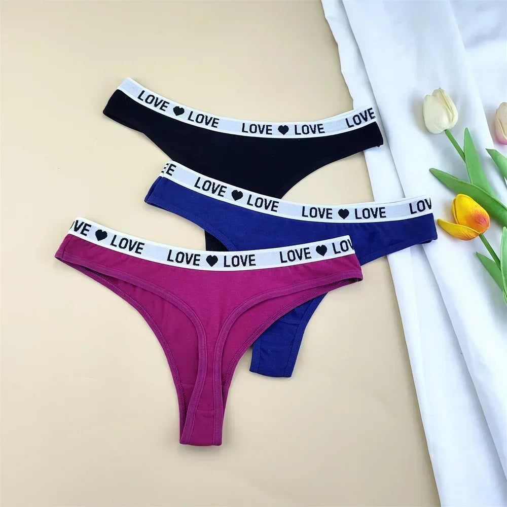 NLW -Love Cotton Thong Pack (3-Pack)