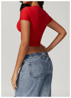 Short-Sleeve Yoga & Running Workout Top
