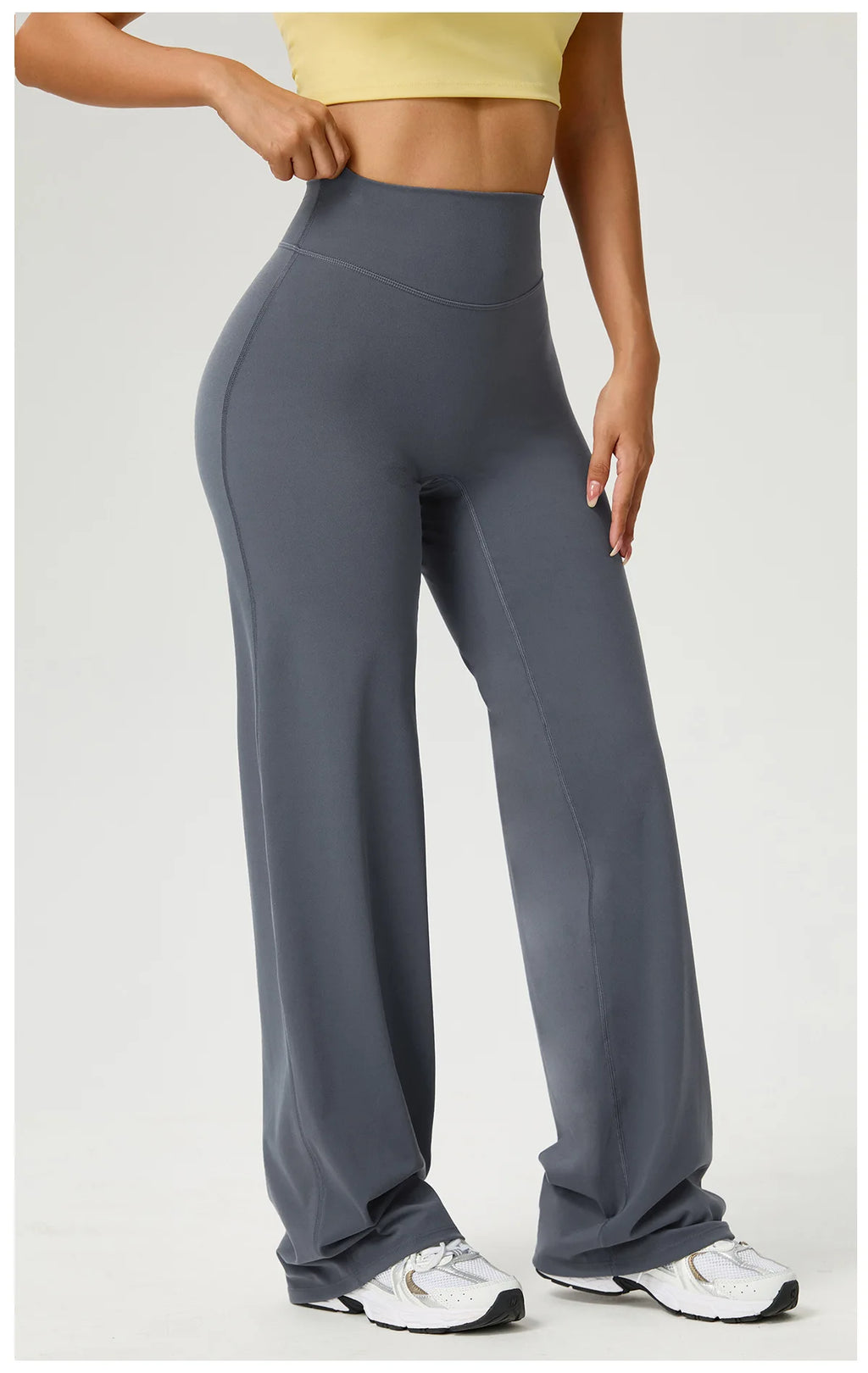 NLW Second-Skin Flared Leggings – Ultra-Elastic High-Waist Studio Yoga Pants