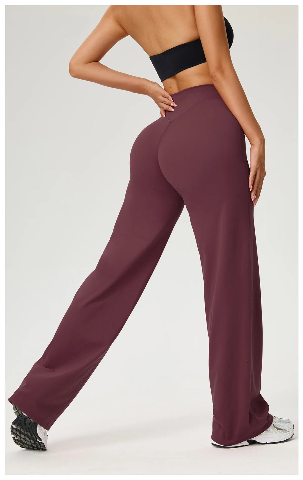 NLW Second-Skin Flared Leggings – Ultra-Elastic High-Waist Studio Yoga Pants