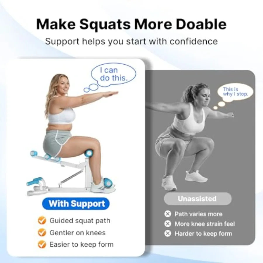 NLW Deep Squat Glutes Trainer Machine I Home Leg & Core Workout