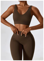 NLW Elite Seamless 2-Piece Yoga Set – High-Performance Compressed Fitness Suit
