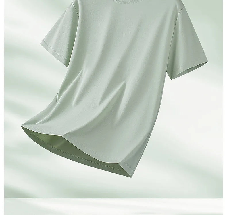 NLW Men Premium Bamboo & Cotton Cool Tee – Ultra-Soft Moisture-Wicking Summer T-Shirt