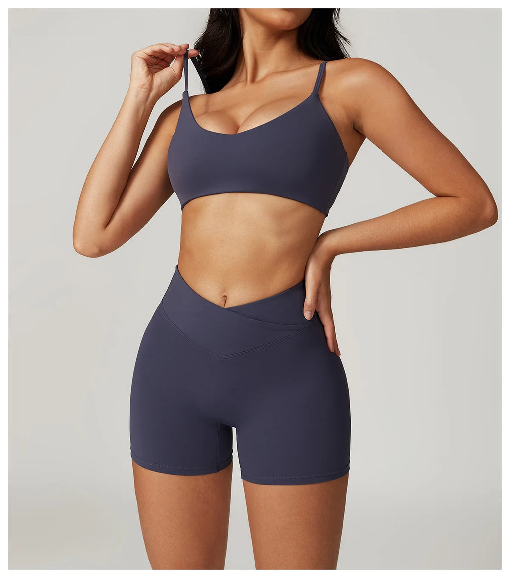 NLW Short-Sleeve Athletic Top & Leggings
